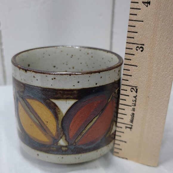 Vintage Otagiri Autumn Stoneware Tea Set | Teapot & 6 Cups | Retro MCM Japan - Picture 15 of 16